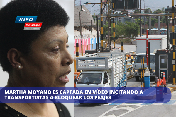  Martha Moyano es captada en vídeo incitando a transportistas a bloquear los peajes