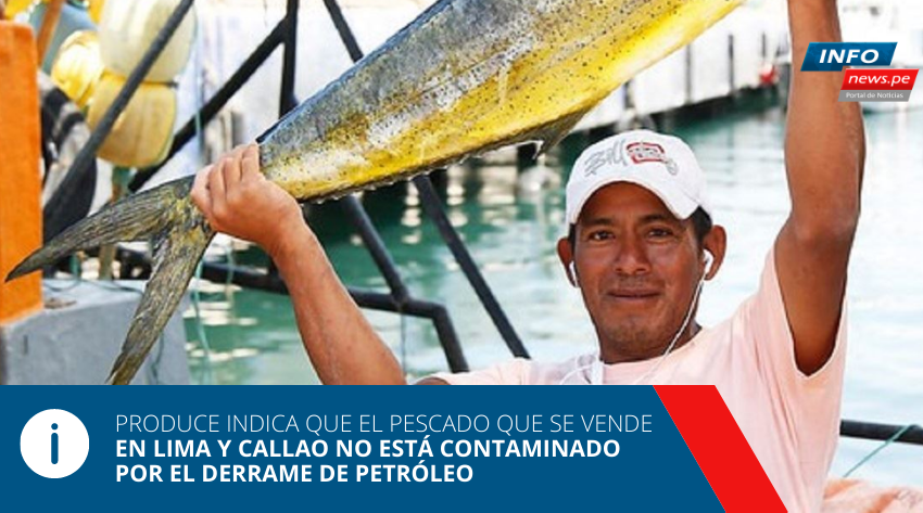  Produce indica que el pescado que se vende en Lima y Callao no están contaminado por el derrame de petróleo